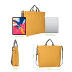 Sangra Women's Canvas Tote Handbag - Casual Shoulder & Crossbody Work Sling Bag (Golden Yellow)