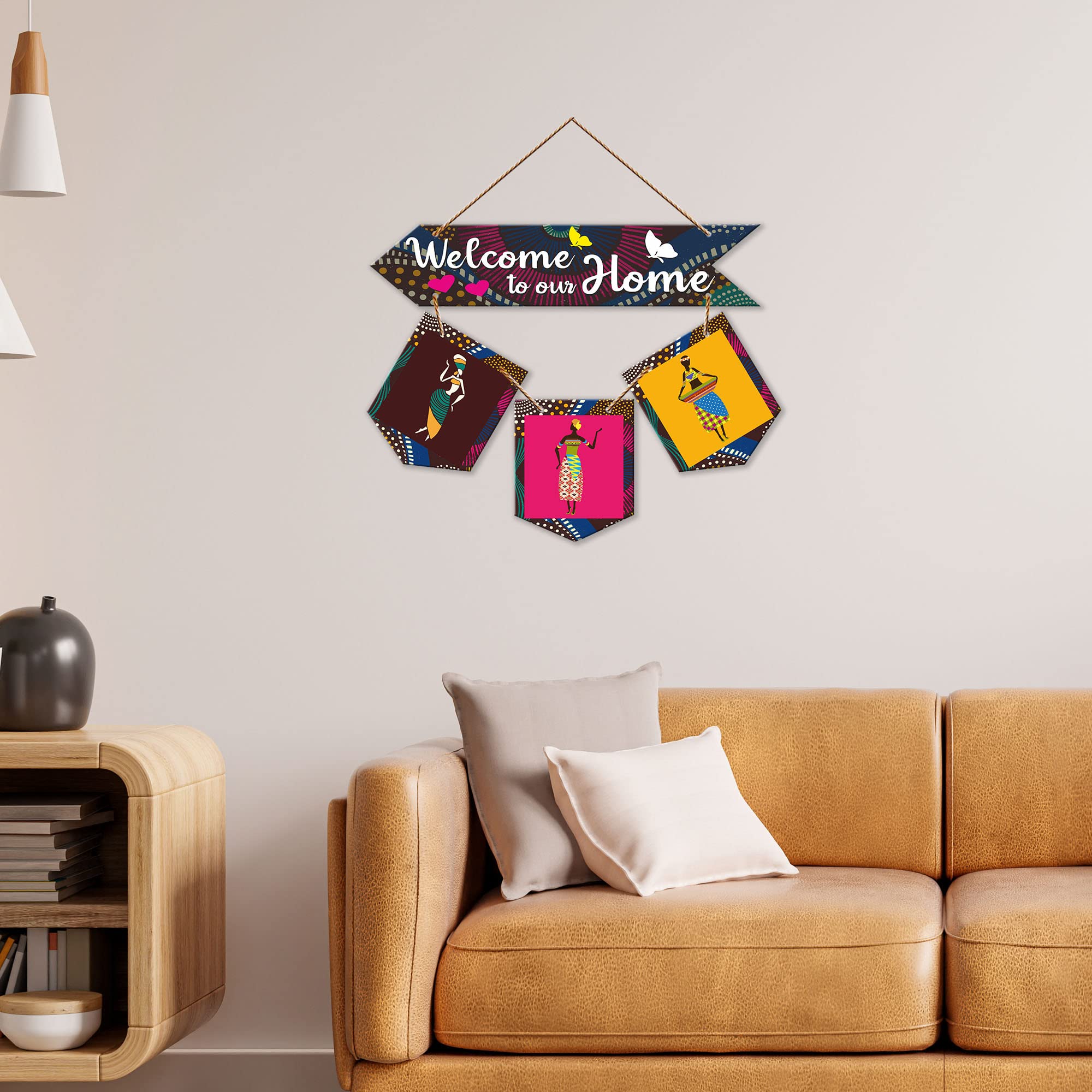 Artvibes Wall Hanging Home Decorative Wall Art for Living room | Bedroom | Gifts | Wall Hanger for Decoration | Modern Decor | Artwork | Wall Sculpture | Signs & PlaquesArt Print (WH_6410NR)