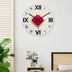VIBECRAFTS Decorative Design Wooden Wall Clock for Home Decor | Office | Livingroom, Bedroom | Cafe | Gifts (WWCVC1Pcs_15066)