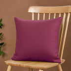 Yellow Weaves Cotton Canvas Decorative Cushion Covers, (16 X 16 Inches), Set of 5, Maroon