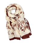 CrossKulture Viscose Scarf for Women | Lightweight & Long | Stylish Design | Neck Scarf, Hair Scarf, & Head Scarf for Women & Girls | All Season Accessory (Floral14)