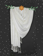 Chandwasia Viscose Stoles Scarf for Men & Women | Batik Design Stole & Shawl for Summer | White Dyeable Fabric | Soft & Breathable | 28 x 72 Inches