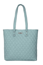 URBAN FOREST Nancy Pastel Blue Quilted Leather Handbag for Women