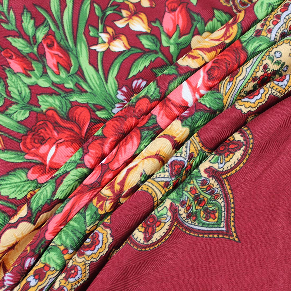 Gudessly Traditional Ukrainian Scarf and Wrap Tassel Shawl Fringes Neck Head Shawl