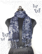 Chandwasia Rayon Shades Shibori Pattern Scarf, Scarves, Viscose Fabric Stole & Shawl Design for Men & Women for Summer & Winters