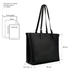 Fastrack Mood Muse Laptop Tote for Women| Faux Leather Handbag With Padded 14-Inch Laptop Compartment | Spacious Interior With Multiple Pockets | Trendy Women's Handbags | Shoulder Bags For Girls