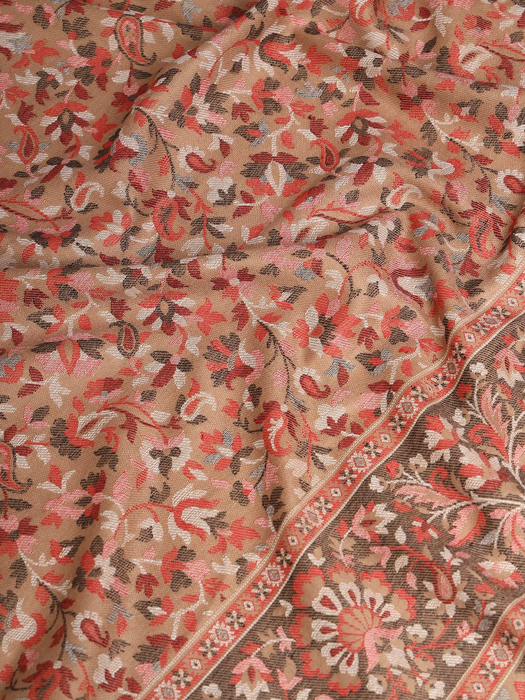 Pashmoda Women Dastaan Woven Design Jamawar Shawl (Size 101X203 CM)