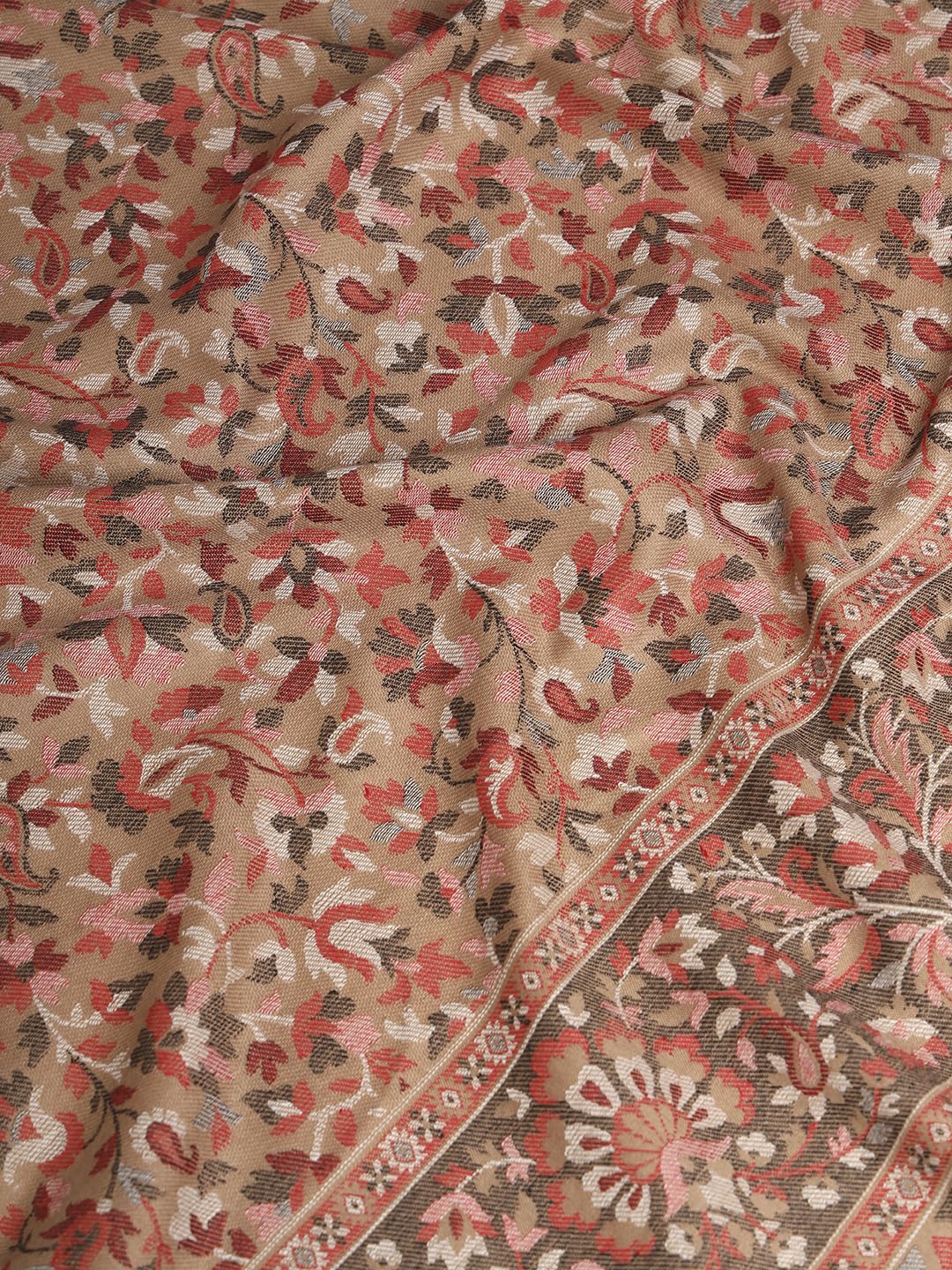 Pashmoda Women Dastaan Woven Design Jamawar Shawl (Size 101X203 CM)