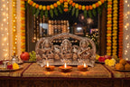 KridayKraft Laxmi Ganesh Saraswati Murti,Laxmi Ganesh Murti,Showpiece Figurines,Laxmi Ganesh Saraswati Statue for Pooja & Religious Idol Gift Article,Corporate Gift.
