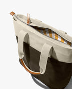 DailyObjects Ivory - Clove All Time Canvas Tote Bag, Spacious, Stylish, Sturdy, Zippered Compartment, Fits Laptops Of Up To 13 Inches - Unisex-Adult