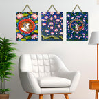 Artvibes Pichwai Wooden Wall Hanging Decorative Artwork | Home Decor Items for Bedroom & Living Room Wall Art | Gift for Women | Signs & Plaques WH_96139N