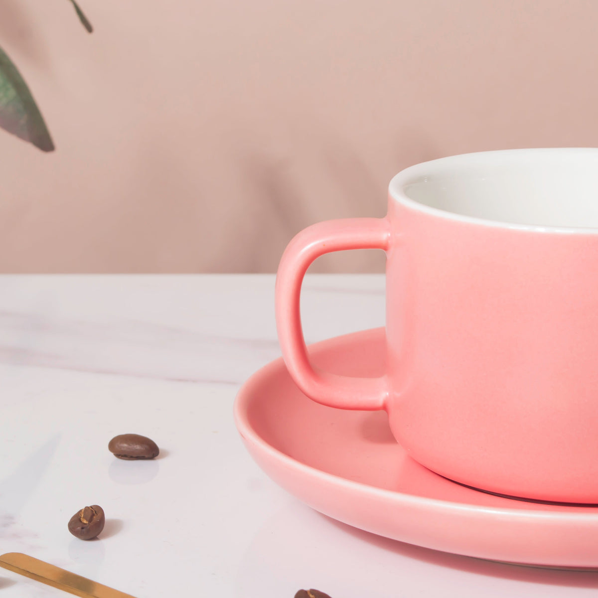Peony Pink Teacup And Saucer