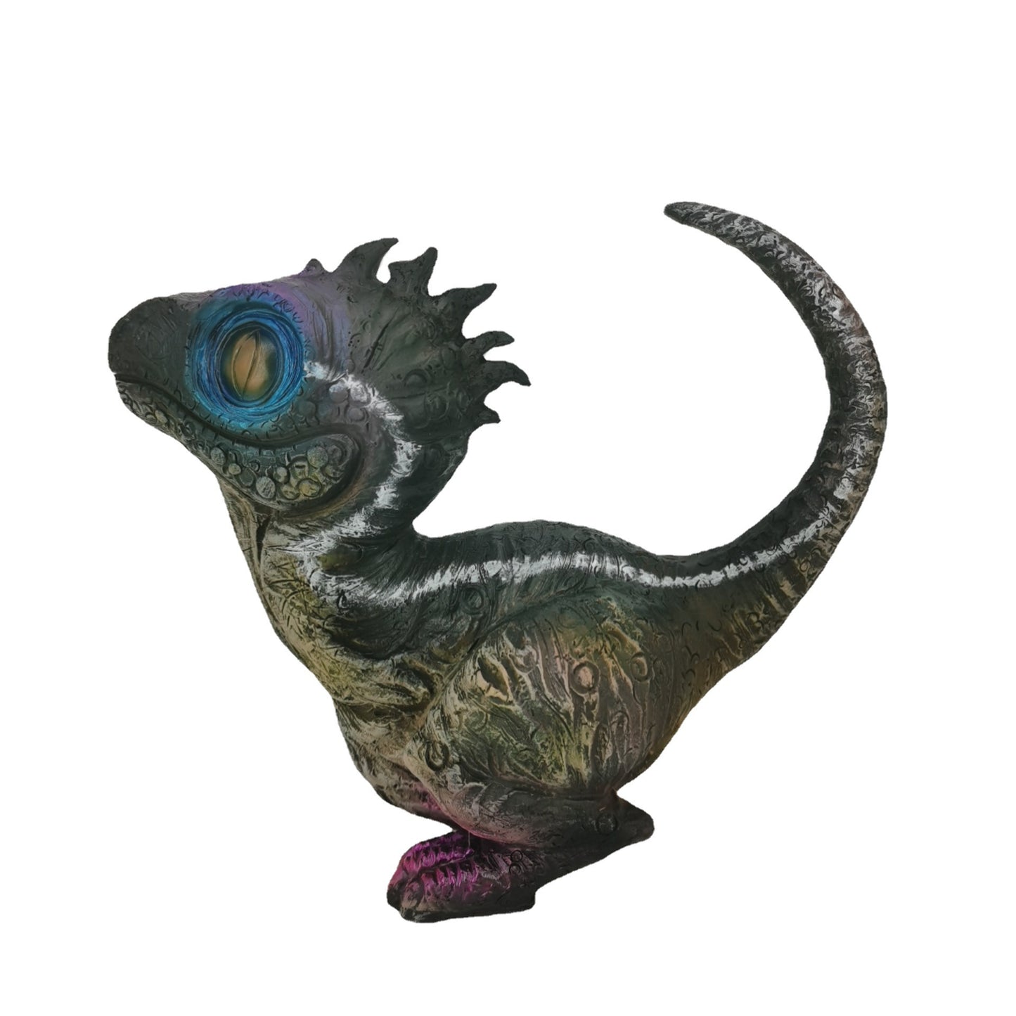 Cute Dinosaur Garden Statues Resin Velociraptor Ornament Realistic Dinosaur Statue For Garden Office Table Decor Kids Gifts