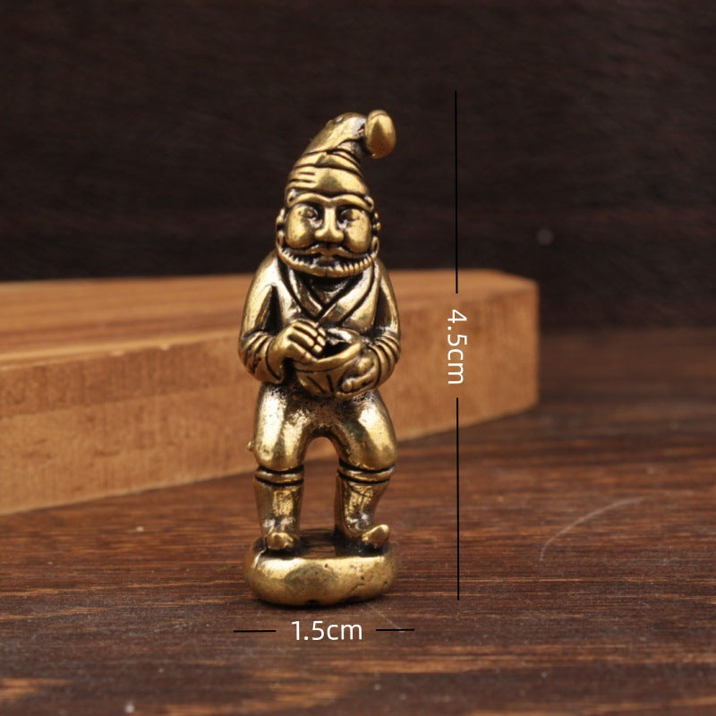 Santa Claus Statue, Brass Creative Craft Decoration