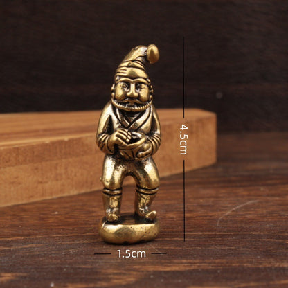 Santa Claus Statue, Brass Creative Craft Decoration