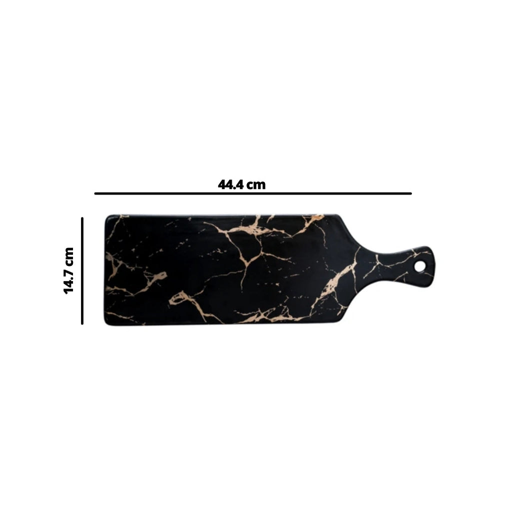 Black Marble Serving Platter Nestasia