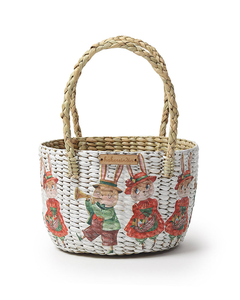 Handwoven Seagrass Round Hamper Basket for Fruits and Home Organization