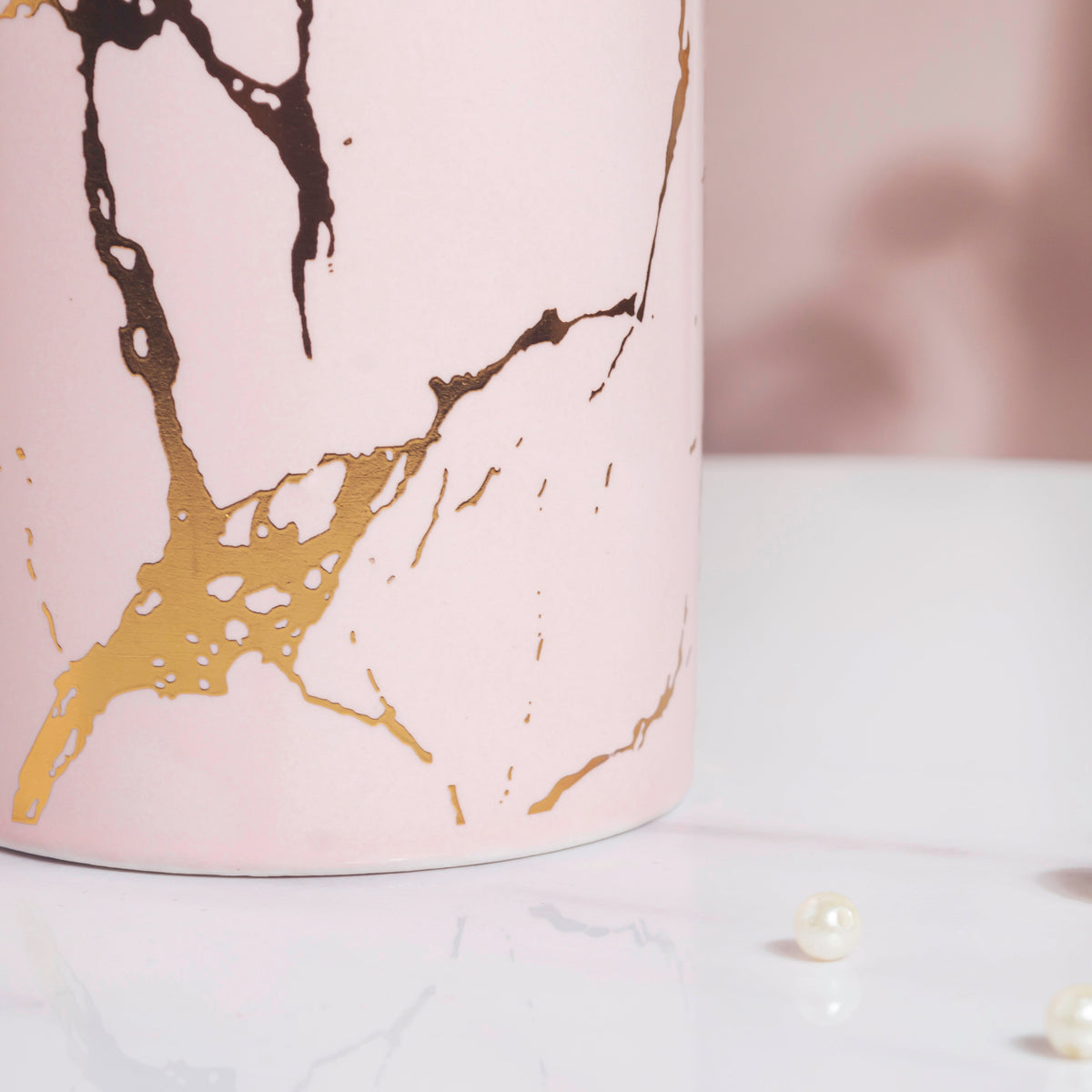 Kintsugi Ceramic Organiser Pink Nestasia