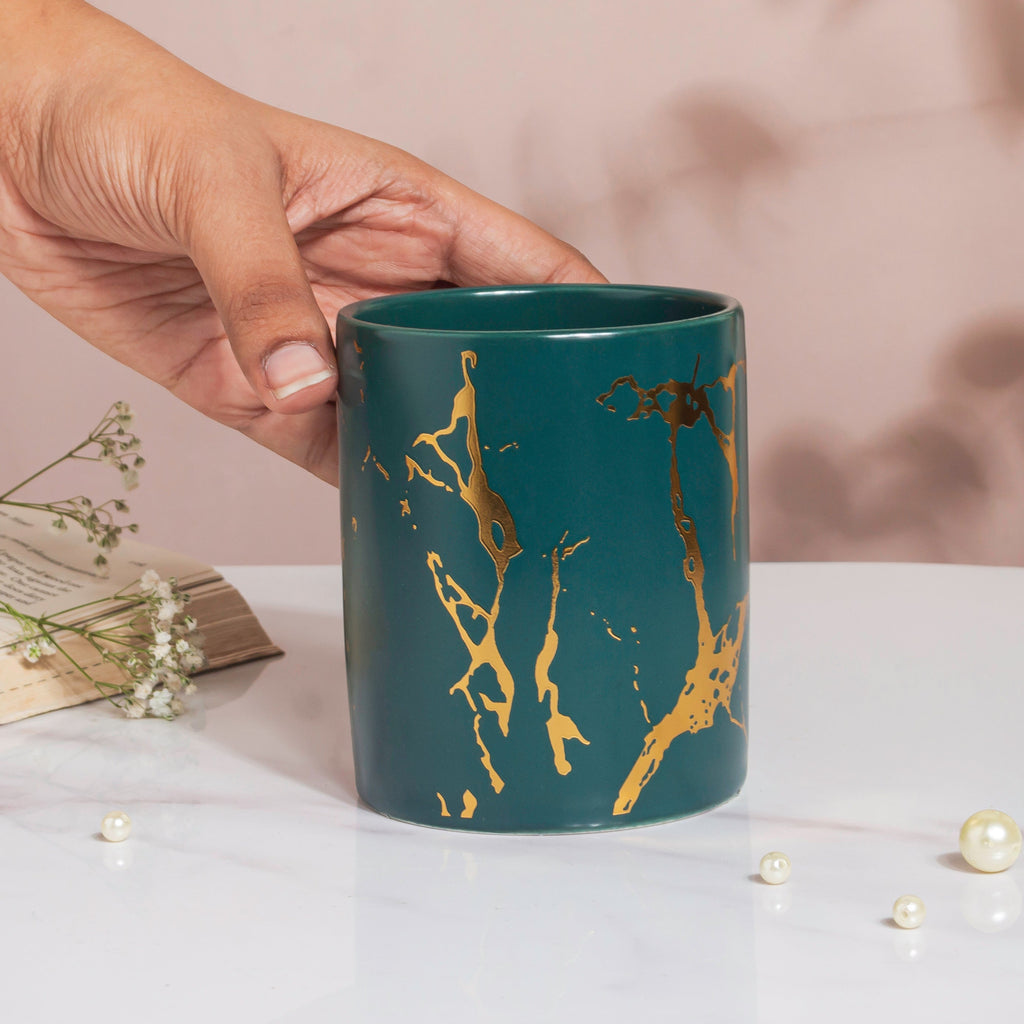 Kintsugi Ceramic Organiser Green Nestasia