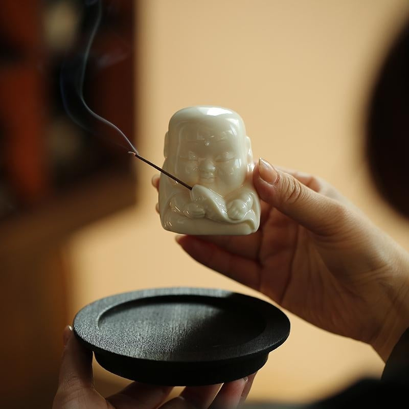 Fishing Little Monk Tea Pet Decoration Incense Stick Creative Incense Burner kafalo