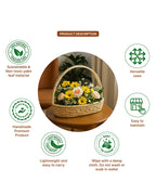 Seagrass Decorative Gift Basket and Hamper, Perfect for Fruits and Vegetables