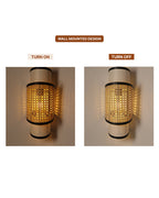 Modern Rattan Wall Lamps For Living Room Decoration