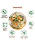 Natural Seagrass Picnic & Tiffin Basket for Beach, Park & Food Carry