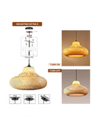 Artistic Bamboo Hanging Light for Home and Balcony