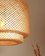 Artistic Bamboo Hanging Light for Living Space and Dining Area