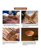 Handmade Wicker Ceiling Light for Home Decor and Lounge