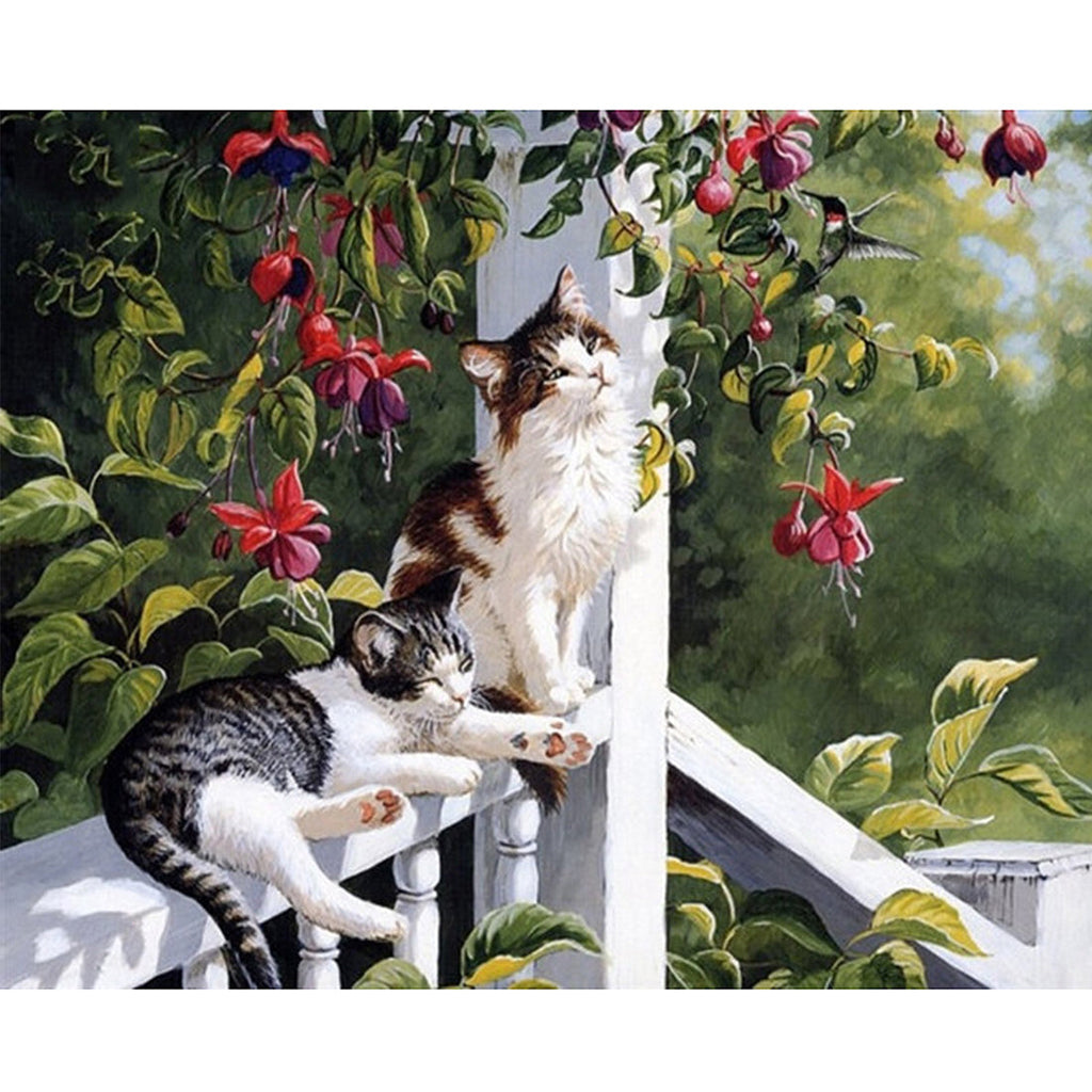 Cozy Cats DIY Paint By Numbers Kit Nestasia