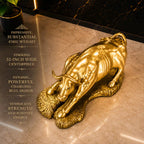 Brass Decorative Bull Statue (15 Inch) Vedansh Craft