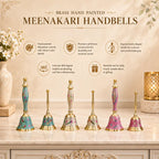 Brass Hand Painted Meenakari Handbell Vedansh Craft