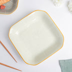 Willow Light Grey Square Ceramic Deep Dish Nestasia