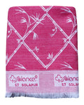 Mandhania Cotton Soft Light Weight Single Bed Solapur Chaddar , Pink Kafalo