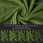 Encasa XO Corduroy Cushion Covers, Boho Pillow Covers, No Inserts Green