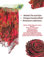Chandwasia scarves, Viscose Rayon Fabric stole & Shawl || Scarf STOLE for Girls/Ladies/Women/Men for Summer & Winters - Deep Red With Brown