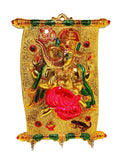 Prince Home Decor & Gifts Metal Key Holder Krishna Flute Design with More pankhi Hanging for Home Décor(27x5 x 15 cm) (Ganesh Calender)