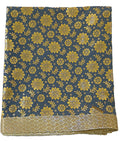 Lakshmi Maa Collection's Rumala Sahib Double Set Gray Golden with Beautiful gota (4 PEC.)