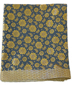 Lakshmi Maa Collection's Rumala Sahib Double Set Gray Golden with Beautiful gota (4 PEC.)