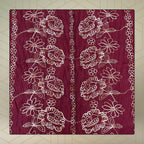 FAHABO Scarf Woman Pleated Cotton Scarves with Embroidery and Tassels | Hijab Scarf | Headscarf | Neck Scarf | Stoles | Wraps (Cherry Maroon -1)
