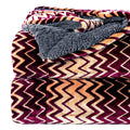 A Brand New - Umi Sherpa Zigzag Blanket for Winter Single Size 220GSM, Super Soft AC Blanket Single Bed, Ideal for Mild Winters, 60x90 inches (Maroon & Beige, Single) Kafalo