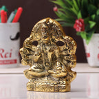 KridayKraft Metal Hanuman ji Statue Showpiece Figurines- Standard, Gold