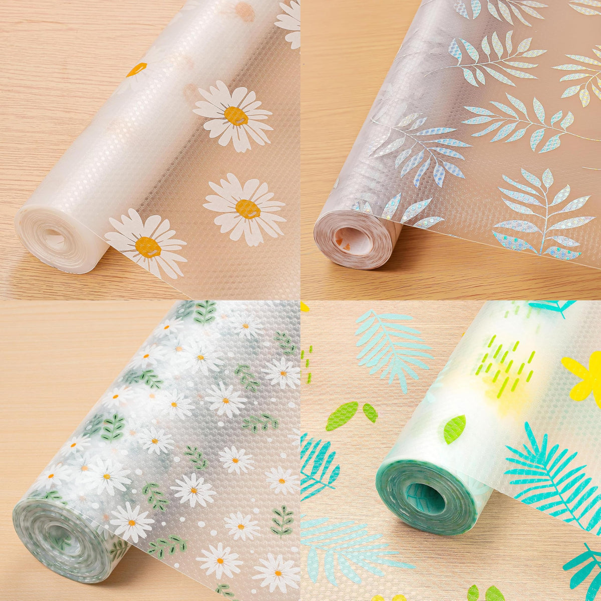 Style Keepers 2 Roll (45cm X 125cm) Kitchen Mats for Shelves Shelf Drawer Liners Wardrobe Cupboard Anti-Slip Super Strong Eva Bathroom Cabinet Placemat Sheets Fridge Table Transparent Sheet Roll Cloth Kafalo
