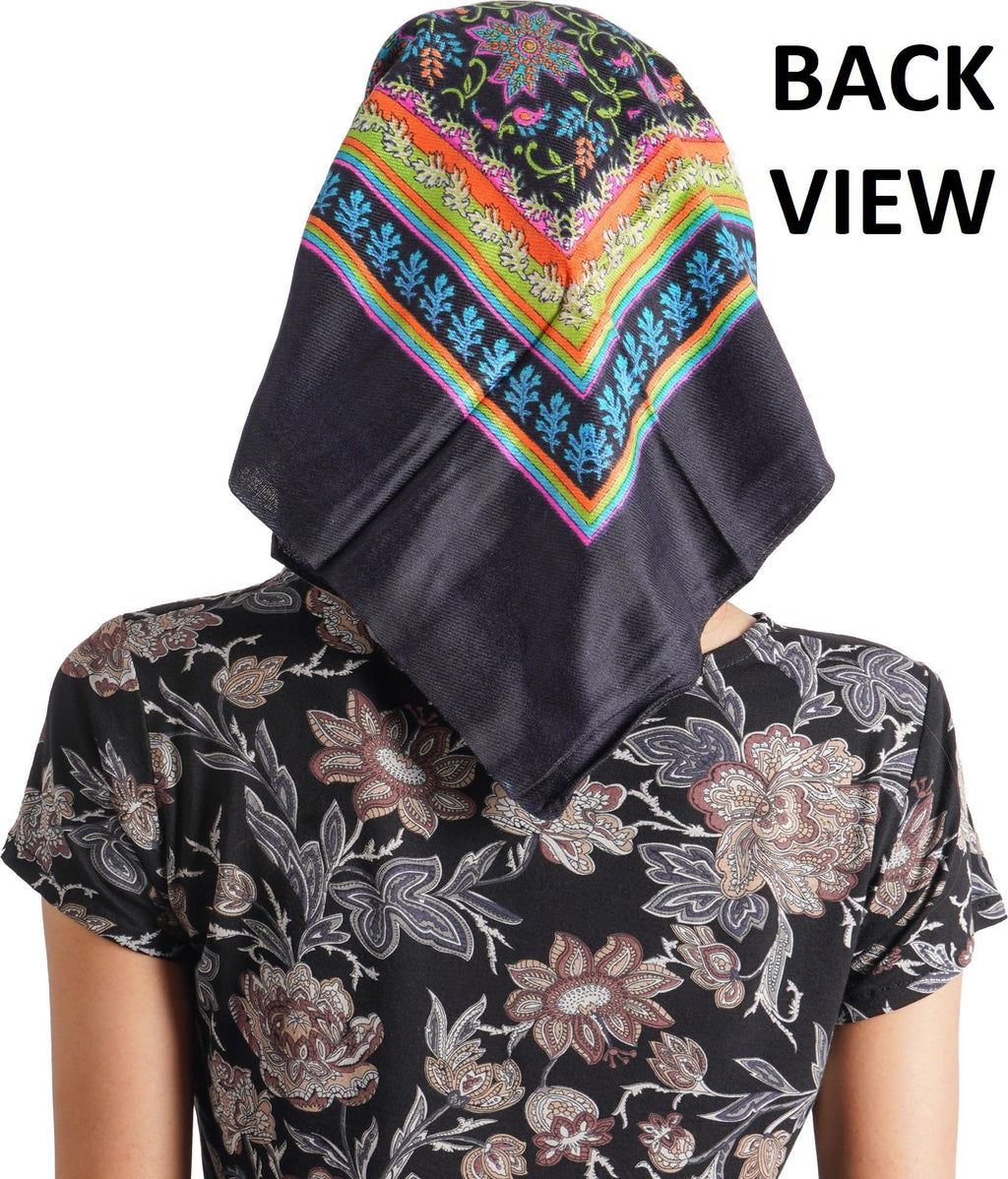 KETKAR Wool Women's Cold Weather Scarf & Wraps_Pack Of 1,Black