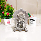 KridayKraft Metal Radha Krishna Idol Statue with Silver Antique Finish so Looks Very Beautiful and use for the Purpose of Worship and Decorative for Home,Office&Table Gift for Birthday
