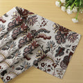 HOKIPO Cotton Jacquard Dining Table Mat, Set of 6 Placemats (12x18 Inches) (IN-530-D4*6) White Spring Flower Kafalo