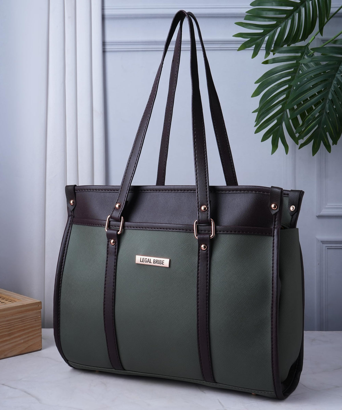 LEGAL BRIBE Stunning Tote Bag (Mehandi)