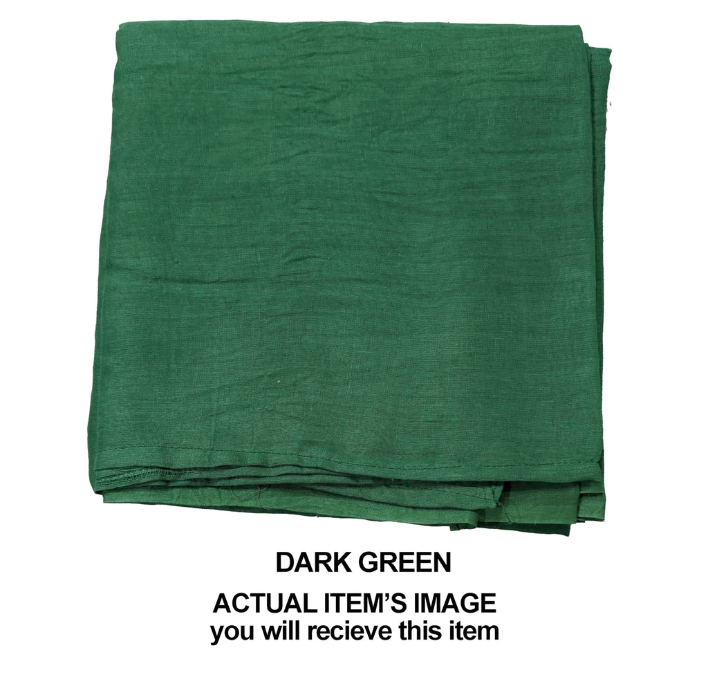 Pure Cotton Scarf Stole for Women, 175 x 100 cm, Lightweight, Versatile, Multiple Colours (Dark Green)