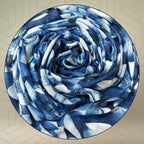 FAHABO Digital Print Mal Mal Cotton Scarf for Women – Soft, Lightweight Hijab & Stole with Tassels | Head/Neck Wrap Size: 71 L x 33 W (Oxford Blue)